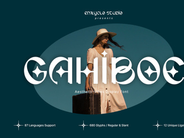 GAHIBOE - Aesthetic-Vibes Font preview picture