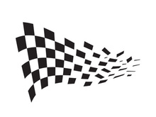 Race flag design illustration