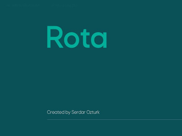 Rota - Free 20 Font preview picture