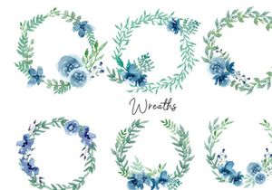 Indigo Blue Watercolor Pack