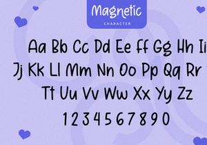 Magnetic - Handwritten Font