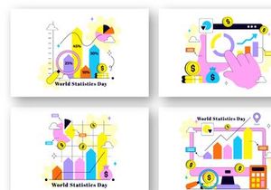 10 World Statistics Day Illustration