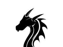 Dragon illustration icon design template vector