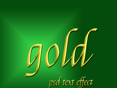 luxury gold text effect with 4 background color desgin design