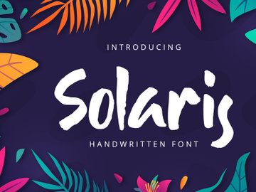 Solaris - Handwritten Font preview picture