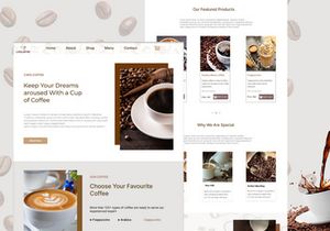 Coffee Shop Web Landing Page