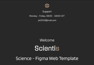 Scientis - Science Figma Web Template