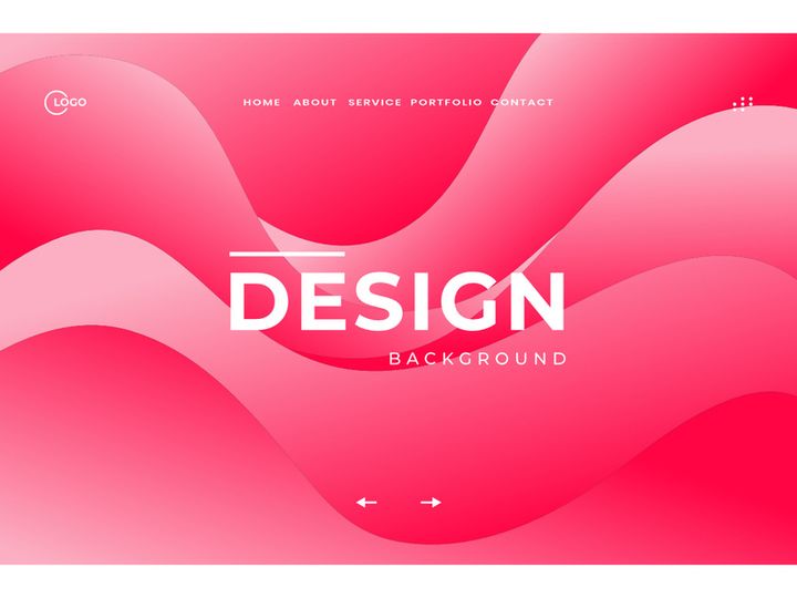 Sophisticated Pink Abstract Waves Background