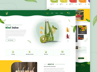Natural Fruit Juice Web Design