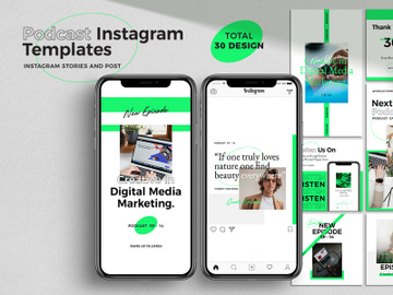 Podcast Instagram Pack Templates preview picture