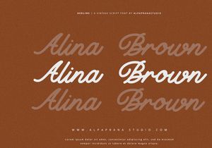 Redline - Vintage Script Font