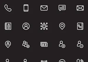 Contact Icon Set V1