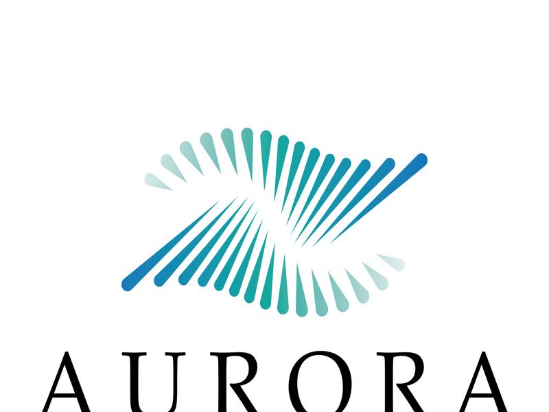 aurora logo design icon illustration vector template