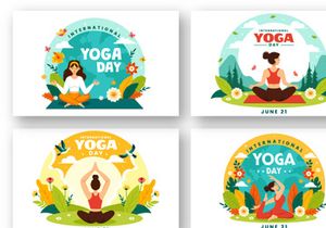 12 International Yoga Day Illustration