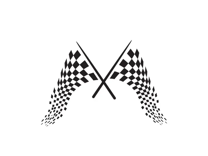 Race flag design illustration