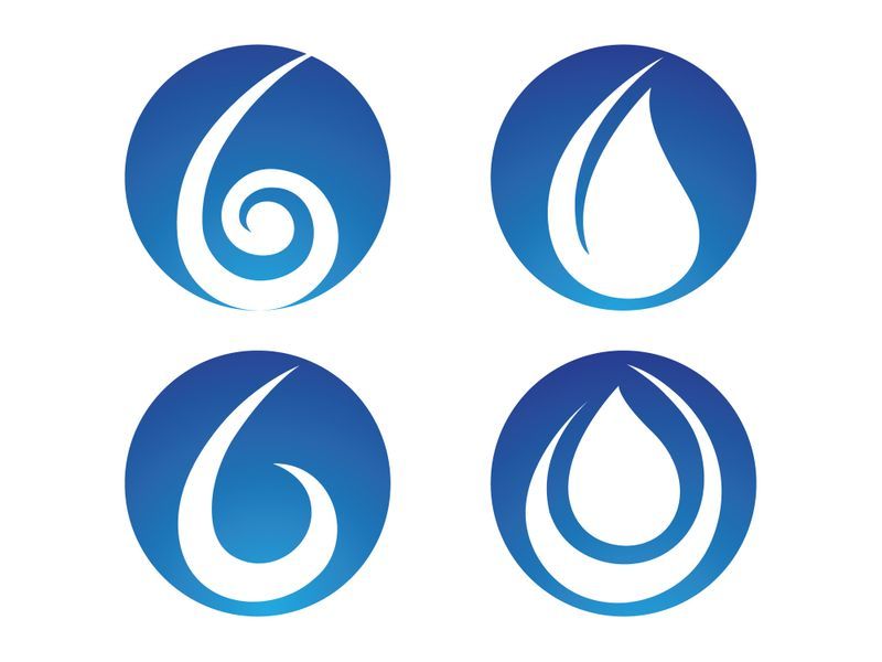Water drop Logo Template vector illustration design