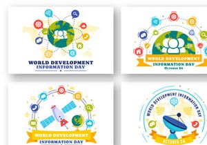 12 World Development Information Day Illustration