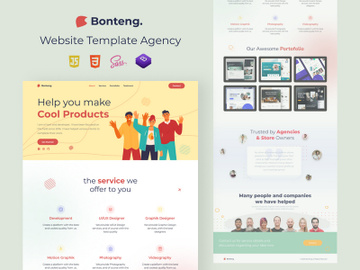 Bonteng - Website Template Agency preview picture