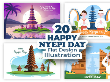 20 Happy Nyepi Day or Bali's Silence Illustration preview picture