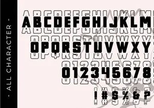 Chunky Stacked - Modern Display Font
