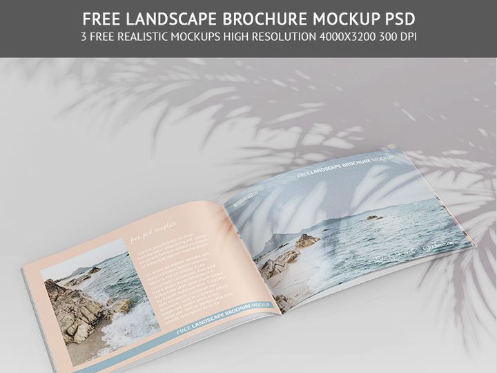 Free Landscape Brochure Mockup