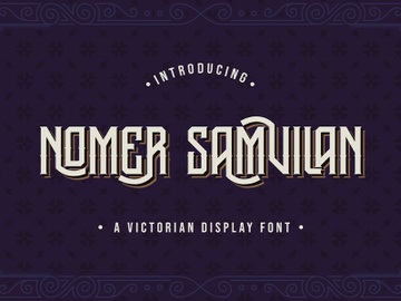 Nomer Samvilan - Victorian Display Font preview picture