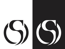 S letter creative icon logo design elegant vector illustration