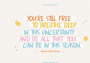Youthful Radiance - Handwritten Script