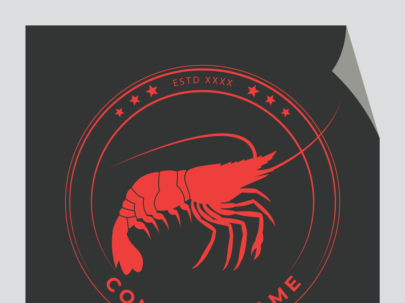 Vintage lobster logo