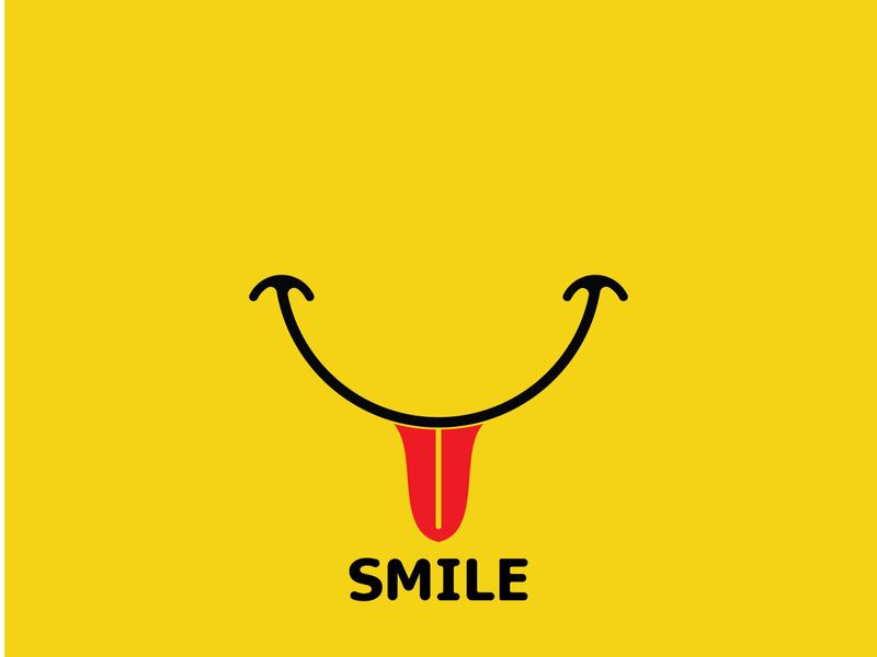 Smile logo and symbol vector image