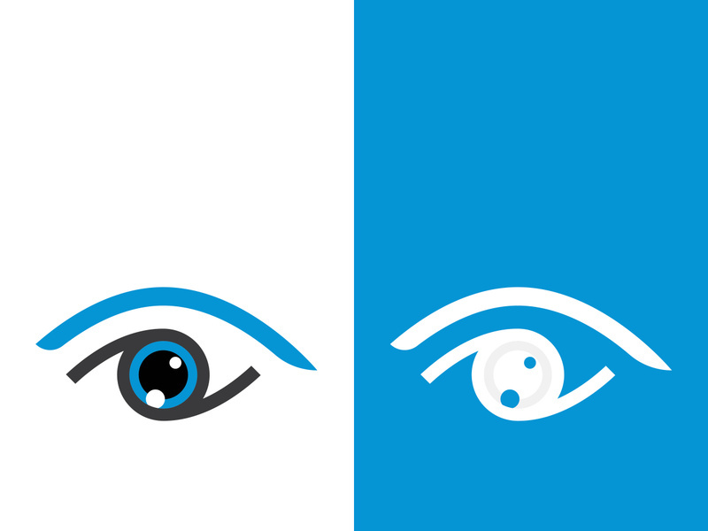 Branding identity corporate eye care vector logo design