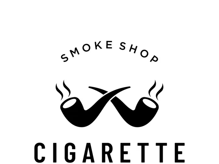 Smoking pipe vintage logo