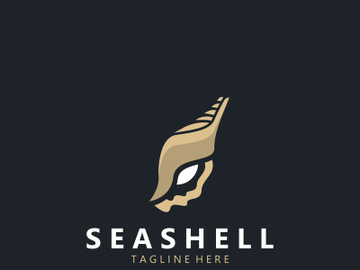 Seashell Logo. Ocean Animals premium quality graphic outline symbols collection preview picture