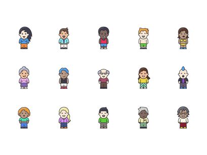 Lil Buddies - 15 People Icons