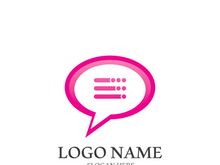 Speech bubble icon logo template vector illustration