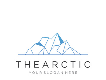 Antarctic iceberg logo design. preview picture