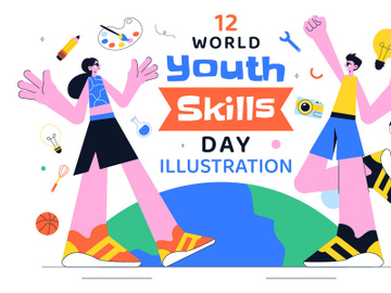 10 World Youth Skills Day Illustration preview picture