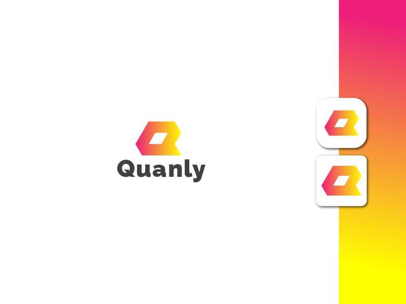 Letter q logo - lettermark logo design - app logo -  business logo design