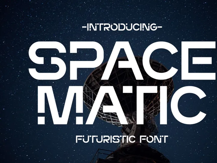 Space Matic - Futuristic Font