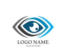 Branding identity corporate eye care vector logo design