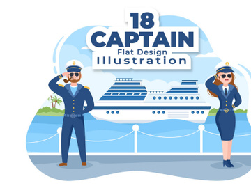 18 Cruise Ship Captain Illustration preview picture