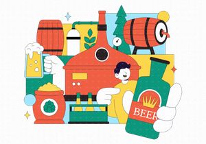 10 Brewery Production Process Illustration