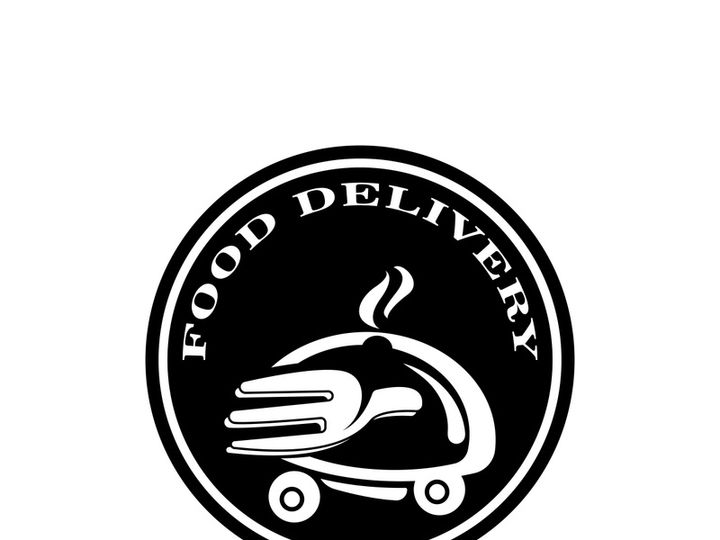 Food delivery catering fast food logo vector icon