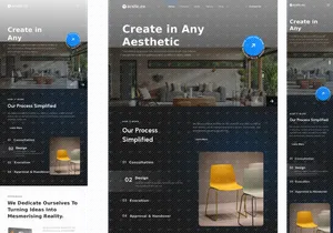aestic.co - Interior Design Landing Page