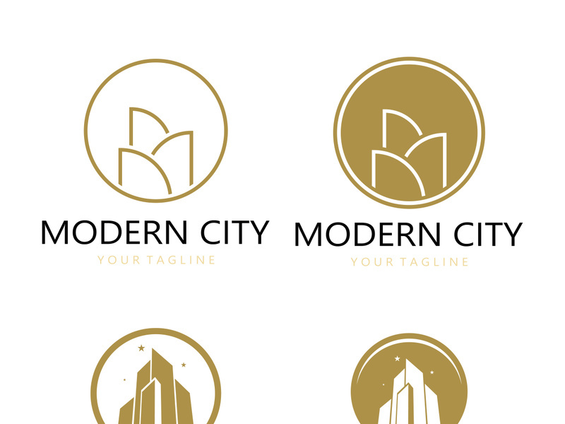 modern city, advanced city logo, environmentally friendly, advanced technology, future buildings