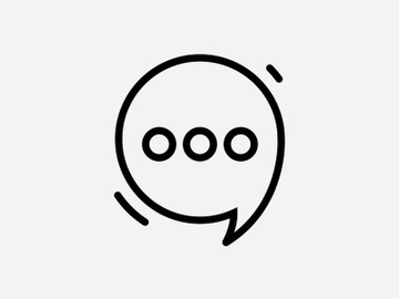 Bubble chat logo design template preview picture