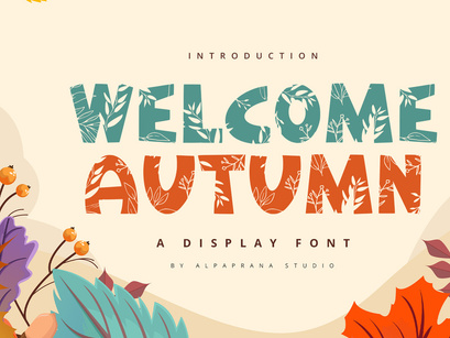 Welcome Autumn - Display Font