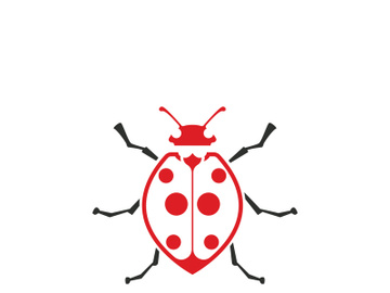 ladybird animal  vector logo symbol icon preview picture