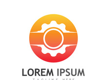 Gear logo with a creative idea.