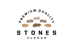Stone Logo, Premium Elegant Design, Stone Balance Vector